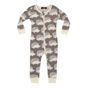 Milkbarn Hedgehog Baby Bamboo Pajamas, 3-6m